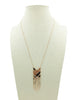 Fashion Tassel Long Chain Alloy Necklace Geometry Shape Pendant Statement Necklace colgantes mujer moda Summer Style Jewelry