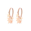 Tassel Stars Hoop Earrings  Multi Charm Copper Hook Earrings For Women  Brand Designer Jewelry 2022