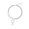 Temperament Shiny Clavicle Chain Female European and American Chain Around the Neck Round Small Pendant Prom Accessories