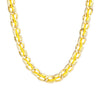 Thick Bead Metal Thick Chain Choker Necklace for Women Twist Gold Color Short Colorful Bead Collar Party Jewelry