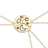 Three-Piece Set Star Moon Sun Personality Pendant Necklace Men And Women Alloy Clavicle Chain Jewelry Gift