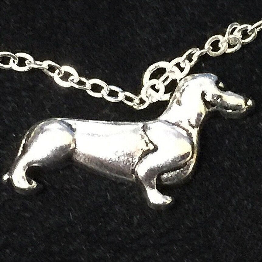 Tibetan Silver Dog Dauchsund Charms Statement Necklace & Pendants DIY Jewelry For Woman 10pcs Fast shipping B338