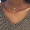 Tiny Heart Necklace for Women SHORT Chain Heart Shape Pendant Necklace Gift Bohemian Choker Necklace Drop Shipping