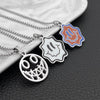 Titanium Steel Smiley Face Star Evil Face Pendant Couple Men Women Necklace Hip Hop Long Snake Chain Gift Jewelry Goth
