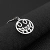 Titanium Steel Smiley Face Star Evil Face Pendant Couple Men Women Necklace Hip Hop Long Snake Chain Gift Jewelry Goth