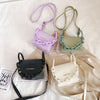 Transparent PVC Crossbody Bag Women PU Acrylic Chain Ladies Shoulder Messenger Flap Handbags