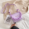 Transparent PVC Crossbody Bag Women PU Acrylic Chain Ladies Shoulder Messenger Flap Handbags