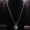 Tree of Life Stainless Steel Necklace Silver Color Big Necklace for Women Jewelry bisuteria mujer N18071