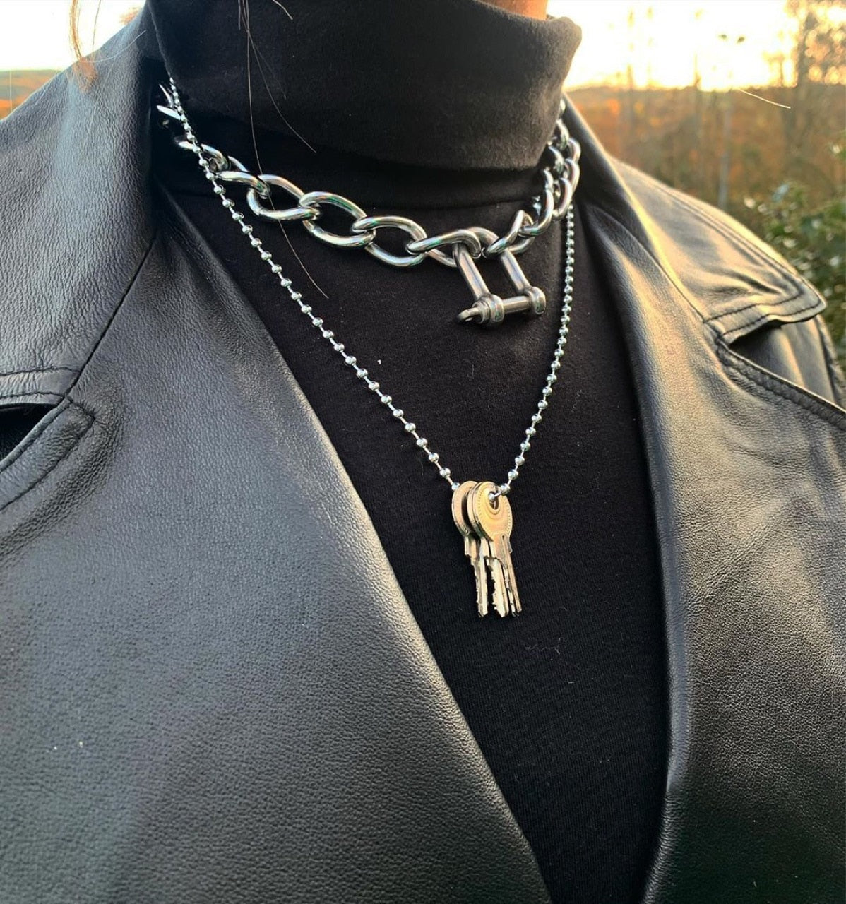 Trendy Silver Color Heart Shape Choker Necklace For Women Female Unique Temperament Wedding Party Jewelry 2021 Newest