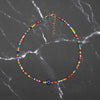 Turkish Evil Eyes Necklaces Women Bohemian Vintage Devil Pendant Choker Rainbow Seed Beads Party Collar Jewelry Gift
