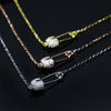 Unique Paper clip Safety pin Pendent Necklace Bling Tiny CZ Punk Collar Necklace Jewelry Accessoris