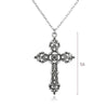 Vintage Cross Pendant Necklace for Women Men Long Chain Punk Goth Trendy Jewelry Accessories Choker Gothic  New