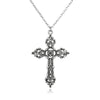 Vintage Cross Pendant Necklace for Women Men Long Chain Punk Goth Trendy Jewelry Accessories Choker Gothic  New
