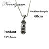 Vintage Punk Men Six Words Om Mani Padme Hum  Titanium Pendant Necklace Hip-hop Rock Cool Style Gifts ZMXL032