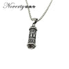 Vintage Punk Men Six Words Om Mani Padme Hum  Titanium Pendant Necklace Hip-hop Rock Cool Style Gifts ZMXL032