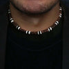 Vintage Rustic Beaded Necklace Men Natural Coconut Shell Surfer Necklace For Men Tribal Jewelry Gift For Him CO-01
