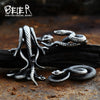 Vintage Women Men Snake Stainless Steel Pendant Chain Necklace Jewelry BP8-492