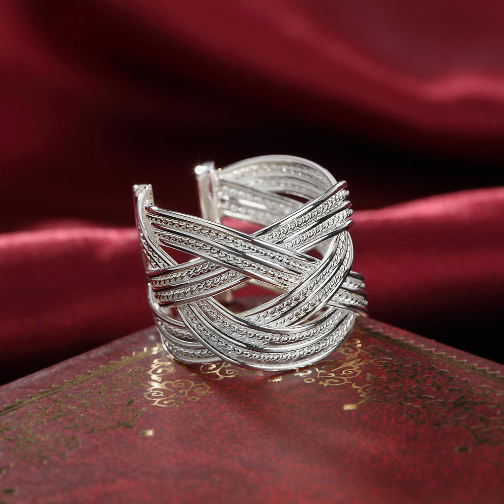 Weave Network Rings For Women Wedding Engagement Ring Vintage Party  Fine Jewelry GaaBou Jewellery