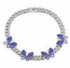 Women 12 Styles Cuban Butterfly Necklace Choker for Unisex Hip Hop  Candy Color Crystal Rhinestone Jewelry Choker