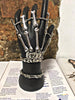 Women Adjustable Women Gothic Punk Skull Ghost Skeleton Finger Bracelet Hand Chain for Halloween Femme Party Accessories
