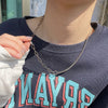 Women Chain Clavicle Necklace Cute Match Charm Collar Jewelry For Girl Lady Cool Night Street Style Choker Gift