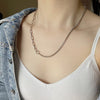 Women Chain Clavicle Necklace Cute Match Charm Collar Jewelry For Girl Lady Cool Night Street Style Choker Gift
