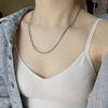 Women Chain Clavicle Necklace Cute Match Charm Collar Jewelry For Girl Lady Cool Night Street Style Choker Gift