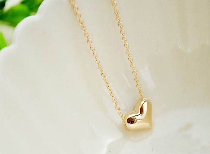 Fashion Women Gold Heart Bib Statement Chain Pendant Necklace Jewelry   fashion jewelry