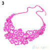 Women  Hollow Bib Choker Statement Vintage necklaces pendants 08DC