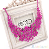 Women  Hollow Bib Choker Statement Vintage necklaces pendants 1FUK