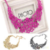 Women  Hollow Bib Choker Statement Vintage necklaces pendants 1FUK