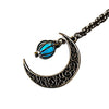 Women Hollow Moon Pumpkin Pendant Love Bird Cage Luminous Bead Chain Necklace Party Fantasy Jewelry Accessory Gift