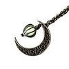 Women Hollow Moon Pumpkin Pendant Love Bird Cage Luminous Bead Chain Necklace Party Fantasy Jewelry Accessory Gift