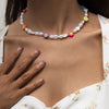 Women Jewelry Colorful Seed beads Necklace Bohemia Style 2021 Popular Style Acrylic Beads Choker Necklace For Party Gift