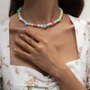 Women Jewelry Colorful Seed beads Necklace Bohemia Style 2021 Popular Style Acrylic Beads Choker Necklace For Party Gift