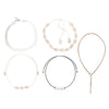Women Men Girls Necklace Choker 5Pcs/Set  Seashell Natural Adjustable Beach Necklace Set Jewelry Gift