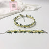 Women Necklace Bracelet Temperament Flower Shape Embroidery Clavicle Chain Temperament Jewelry Daily Accessories