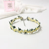Women Necklace Bracelet Temperament Flower Shape Embroidery Clavicle Chain Temperament Jewelry Daily Accessories