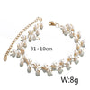 Women Necklace Choker Pearl Necklace Statement Ladies Collares Gold Color Alloy Jewelry Birthday Gift