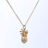 Women Pineapple Pendant Necklace Vintage Fruit Cute Choker Link Chain Necklaces Jewelry Accessories Girls Gift