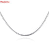 Fashion Women Rose Gold Color Necklace Chain Silver plated Boxes Chain 45cm 18 inch Female Fashion Fine Jewelry gift Wholesale
