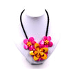 Women chain jewelry  mop  Pink and yellow shell flower necklace   Jewelry Gift