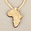 Wood Made Necklace Pendant & Chain African Map Gift for Men/Women Ethiopian Trendy Jewelry Accessories