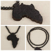Wood Made Necklace Pendant & Chain African Map Gift for Men/Women Ethiopian Trendy Jewelry Accessories