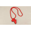 Wood Made Necklace Pendant & Chain African Map Gift for Men/Women Ethiopian Trendy Jewelry Accessories
