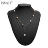 Fashion adjustable Pearl Necklace Pearl Jewelry Natural Pearl Chokers Necklace 925 Sterling Silver Jewelry