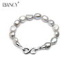 Fashion baroque natural pearl bracelet for women, 925 silver high quality birthd gift