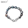 Fashion baroque natural pearl bracelet for women, 925 silver high quality birthd gift