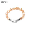 Fashion baroque natural pearl bracelet for women, 925 silver high quality birthd gift