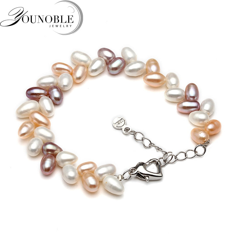 Fashion beautiful natural bracelet pearl for women,anniversary gift adjustable bracelet with pearl